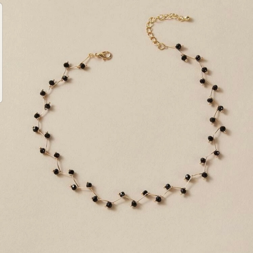 ☆Clarke☆ Black Stone Choker - Picture 3 of 5